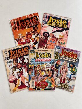Josie and the Pussycats Comics Lot of 5 / Archie Comics #3 #8 No. 51 No. 54